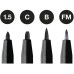 Faber-Castell Tuschestift PITT Artist Pen Black, 4 Stück Faber-Castell Tuschestift PITT Artist Pen Black, 4 Stück