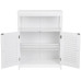 VASAGLE mit Doppeltür 60 x 80 cm, Weiss VASAGLE mit Doppeltür 60 x 80 cm, Weiss