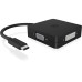 ICY BOX Adapter IB-DK1104-C USB Type-C - DisplayPort/DVI-D/HDMI/VGA