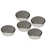 Franken Haftmagnet Chrom Ø 30 mm, 5 Stück, Silber