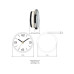 TFA Dostmann Quarz-Wanduhr Ø 9 cm, Aluminium