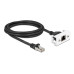 Delock Patchkabel für Easy 45 Modul Cat 6A, S/FTP, 2 m, Schwarz Delock Patchkabel für Easy 45 Modul Cat 6A, S/FTP, 2 m, Schwarz