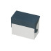 Styro Karteibox Caset A6 quer, Blau/Weiss