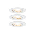 Paulmann Einbauspot Nova Plus Set, 3 x 7 W, 2700 K, Weiss Paulmann Einbauspot Nova Plus Set, 3 x 7 W, 2700 K, Weiss