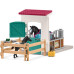 Schleich Spielfigurenset Horse Club Pferdebox mit Stute und Fohlen