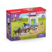 Schleich Spielfigurenset Horse Club Pferdebox mit Stute und Fohlen