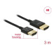 Delock Kabel 4K 60Hz HDMI - HDMI, 3 m, Schwarz Delock Kabel 4K 60Hz HDMI - HDMI, 3 m, Schwarz