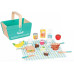 Spielba Holzspielwaren Spiel-Lebensmittel Picknick-Korb aus Holz mit Zubehör Spielba Holzspielwaren Spiel-Lebensmittel Picknick-Korb aus Holz mit Zubehör