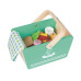 Spielba Holzspielwaren Spiel-Lebensmittel Picknick-Korb aus Holz mit Zubehör Spielba Holzspielwaren Spiel-Lebensmittel Picknick-Korb aus Holz mit Zubehör