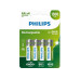 Philips Akku Akku Rechargeable AA 4 Stück