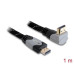 Delock Kabel gewinkelt oben HDMI - HDMI, 1 m, Grau Delock Kabel gewinkelt oben HDMI - HDMI, 1 m, Grau