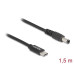 Delock Ladekabel USB-C zu 5.5 x 2.1 mm Stecker 1.5 m Delock Ladekabel USB-C zu 5.5 x 2.1 mm Stecker 1.5 m
