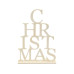 Creativ Company Deko Aufsteller Holz Christmas, 29 x 21 cm
