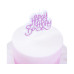 PME Kerze Happy Birthday Rosa/Weiss, 1 Stück
