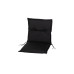 COCON Stuhlauflage Niederlehner Outdoor 100 x 50 cm, Schwarz