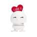 Hoptimist Aufsteller Bimble Love S 8.7 cm, Weiss/Rot