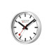 Mondaine Wanduhr Smart stop2go Ø 25 cm, Silber/Weiss