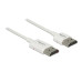 Delock Kabel 4K 60Hz HDMI - HDMI, 3 m, Weiss Delock Kabel 4K 60Hz HDMI - HDMI, 3 m, Weiss