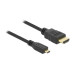 Delock Kabel HDMI - Micro-HDMI (HDMI-D), 1 m, Schwarz Delock Kabel HDMI - Micro-HDMI (HDMI-D), 1 m, Schwarz