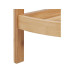 relaxdays Regal mit 3 Ablagen 90 x 36.5 x 26 cm, Nature