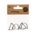 lalana Anhänger D-ring 28 x 25 mm, 4 Stück