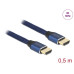 Delock Kabel 8K 60Hz HDMI - HDMI, 0.5 m, Blau Delock Kabel 8K 60Hz HDMI - HDMI, 0.5 m, Blau