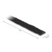 Delock Klettband auf Rolle mit Schlaufe Schwarz, 3 m