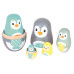Spielba Holzspielwaren Matrjoschka Pinguin Spielba Holzspielwaren Matrjoschka Pinguin