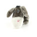SwissPet Hunde-Spielzeug Esel George, 45 cm, Grau/Weiss