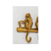 Kare Garderobenleiste Monkey 8 Haken, Gold Kare Garderobenleiste Monkey 8 Haken, Gold
