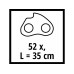 Einhell Ersatzkette 35 cm 52T Einhell Ersatzkette 35 cm 52T