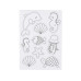 Creativ Company Haftmagnet Meerestiere zum Ausmalen 1 Blatt