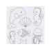 Creativ Company Haftmagnet Meerestiere zum Ausmalen 1 Blatt