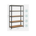 Songmics Regal 5 Ablagen Schwarz