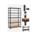 Songmics Regal 5 Ablagen Schwarz