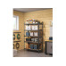 Songmics Regal 5 Ablagen Schwarz
