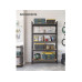Songmics Regal 5 Ablagen Schwarz