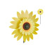 relaxdays Windrad Sonnenblume 70 cm