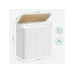 Songmics Wäschekorb  mit Deckel 150 l, Weiss