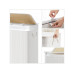 Songmics Wäschekorb  mit Deckel 150 l, Weiss
