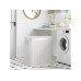 Songmics Wäschekorb  mit Deckel 150 l, Weiss