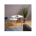 relaxdays Couchtisch 2er Set 40/60 x 40/48 cm, Nature/Weiss