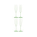 Bodum Outdoor-Champagnerglas Oktett 120 ml, Grün, 4 Stück Bodum Outdoor-Champagnerglas Oktett 120 ml, Grün, 4 Stück