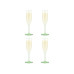 Bodum Outdoor-Champagnerglas Oktett 120 ml, Grün, 4 Stück Bodum Outdoor-Champagnerglas Oktett 120 ml, Grün, 4 Stück