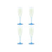 Bodum Outdoor-Champagnerglas Oktett 120 ml, Blau, 4 Stück Bodum Outdoor-Champagnerglas Oktett 120 ml, Blau, 4 Stück
