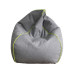 Hubatka Sitzsack in Leinenoptik 60 x 100 cm, Grau/Grün Hubatka Sitzsack in Leinenoptik 60 x 100 cm, Grau/Grün