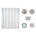 Wenko Duschvorhang Uni 240 x 180 cm, Weiss Wenko Duschvorhang Uni 240 x 180 cm, Weiss