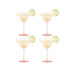 Bodum Outdoor-Martiniglas Oktett 250 ml, Rosa, 4 Stück