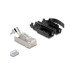 Delock Stecker RJ45, S/FTP, Cat.6A 25 Stück, Schwarz