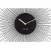 KARLSSON Wanduhr Peony Ø 45 cm, Schwarz